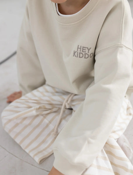 Sweater „Hey Kiddo“ beige
