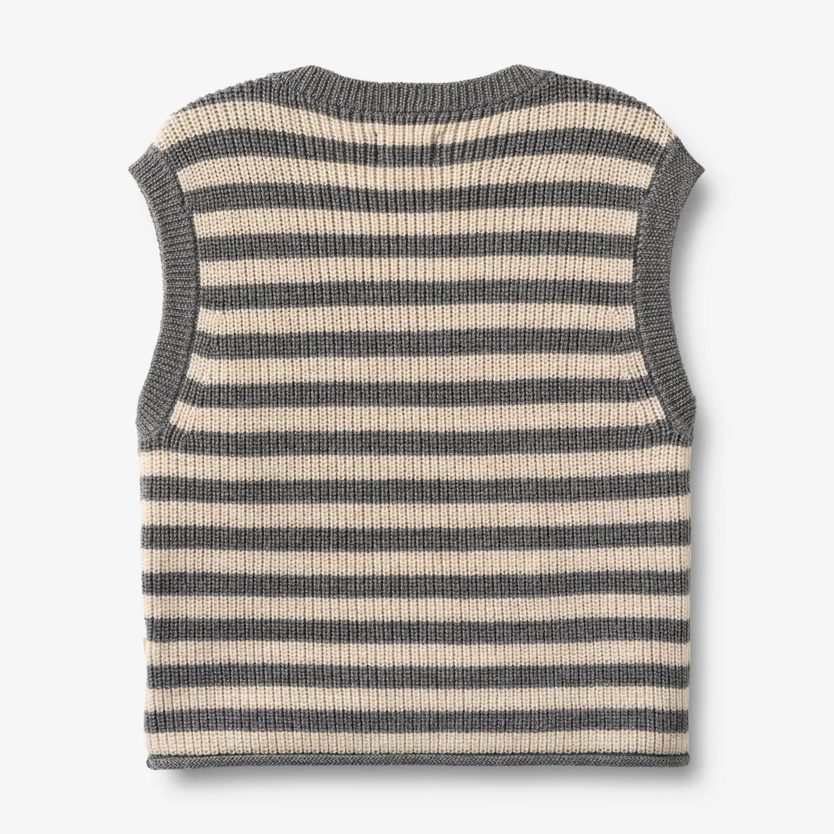 Strickweste Ruby grey stripe
