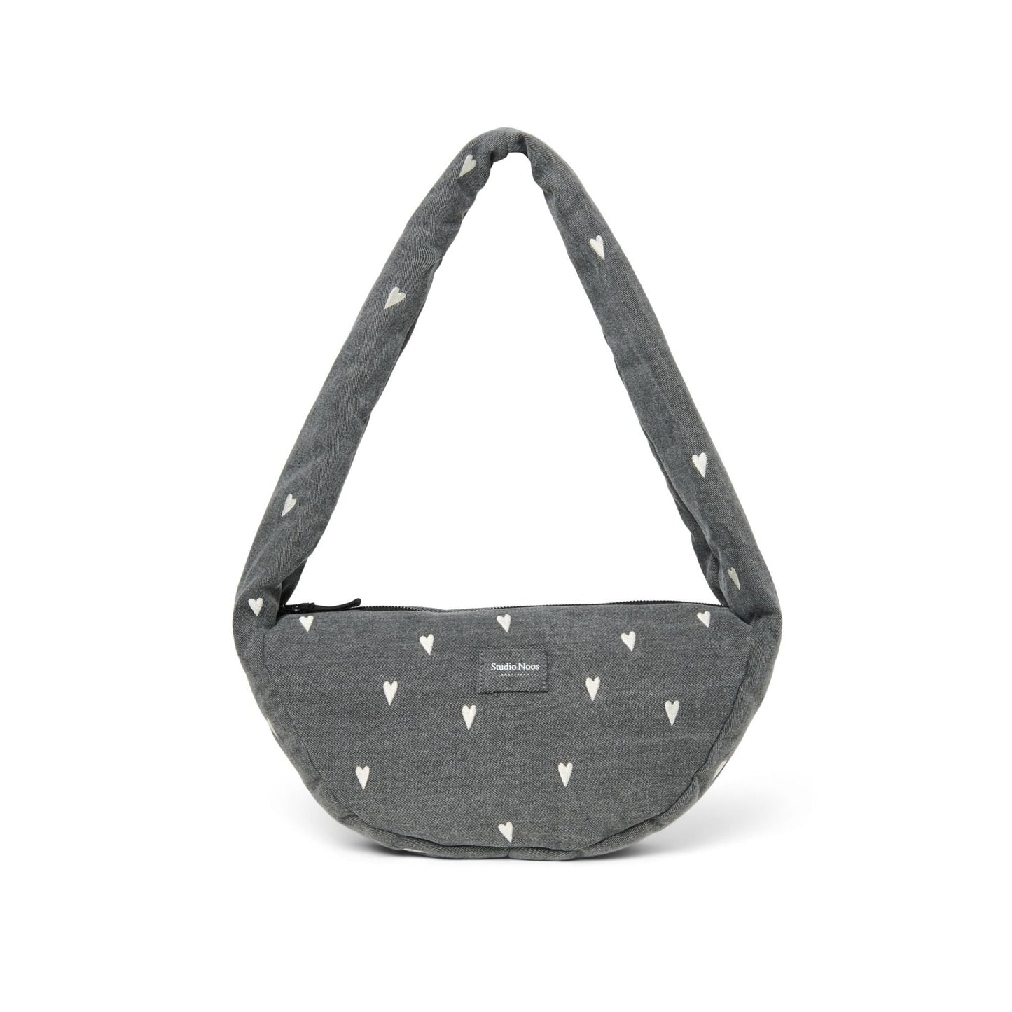Umhängetasche Mini Denim Hearts grey