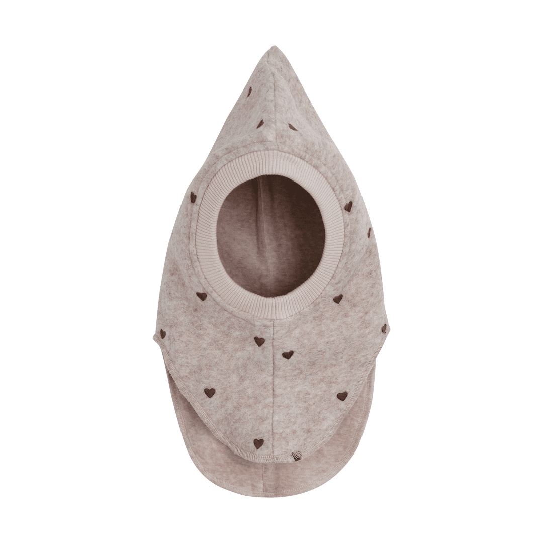 Sturmhaube Wolle Sand hearts