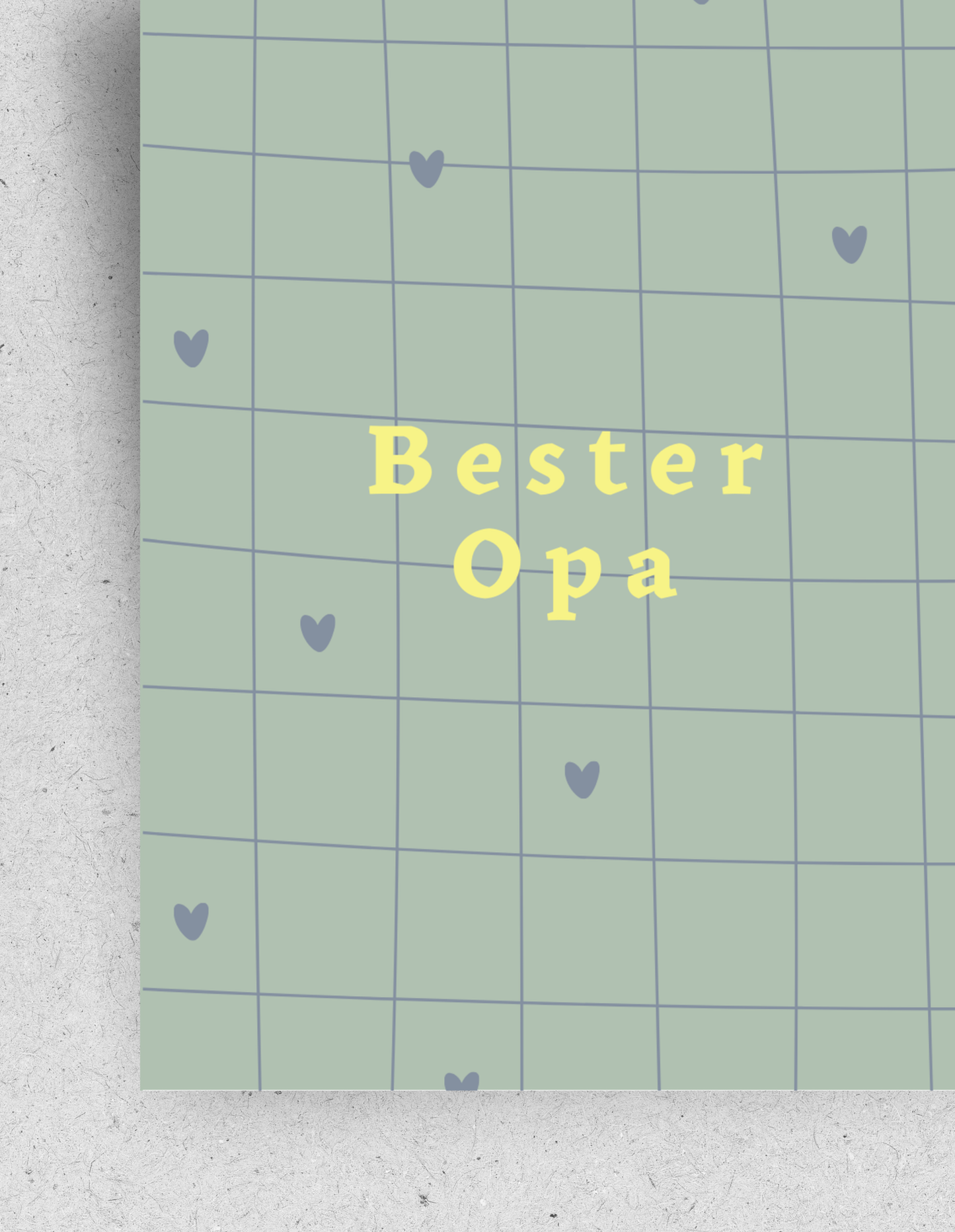 Karte "Bester Opa" / mit Umschlag: Din A6