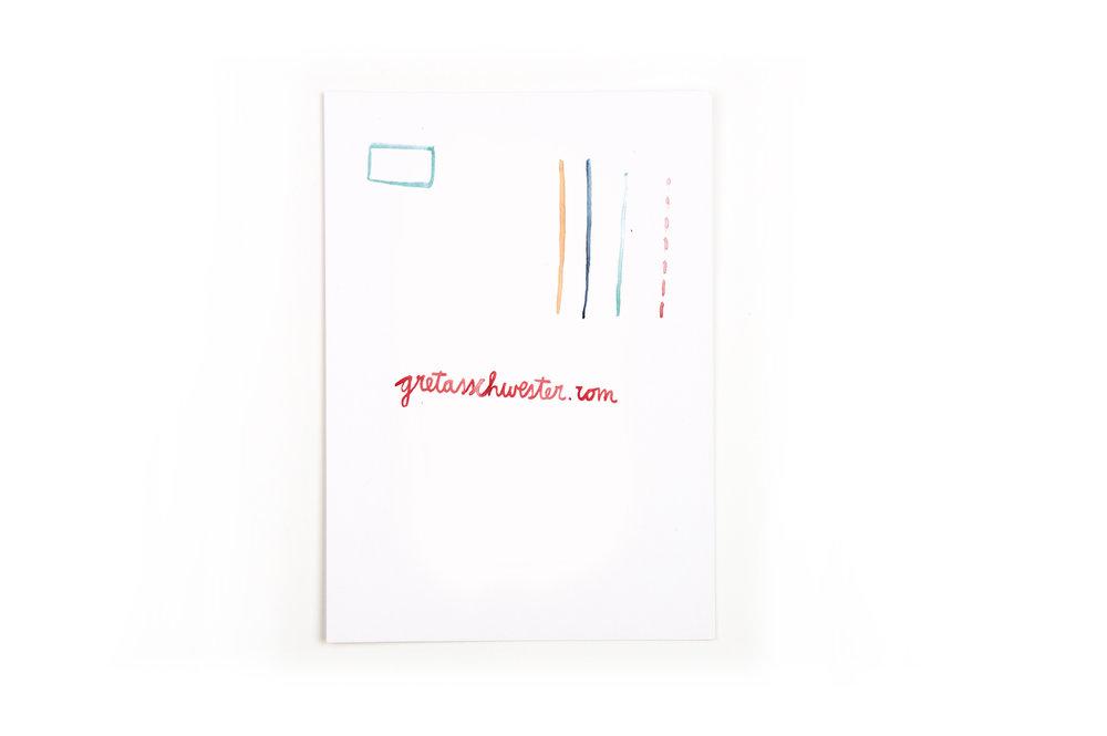 Postkarte VIER