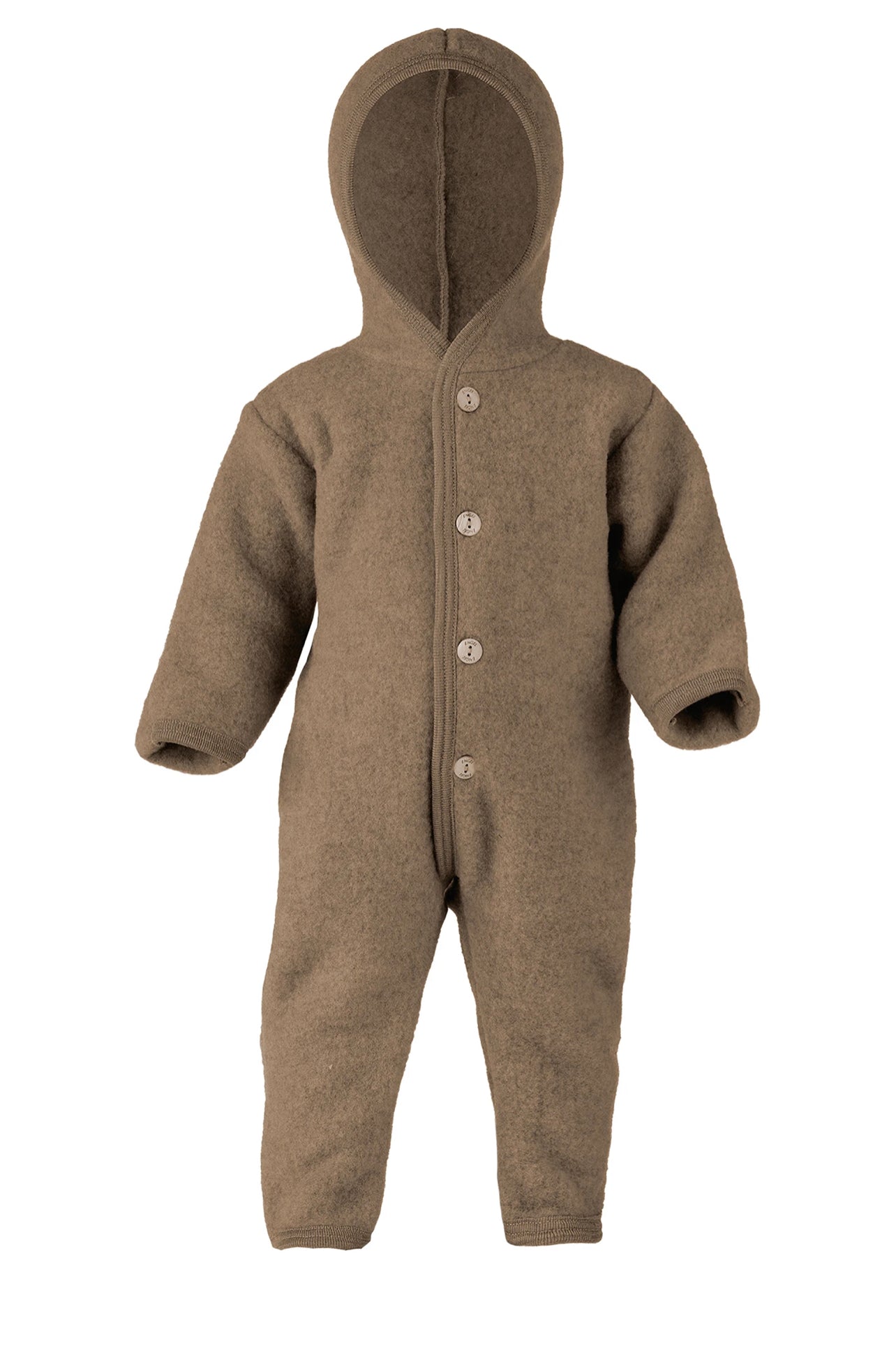 Wollfleece Overall walnuss