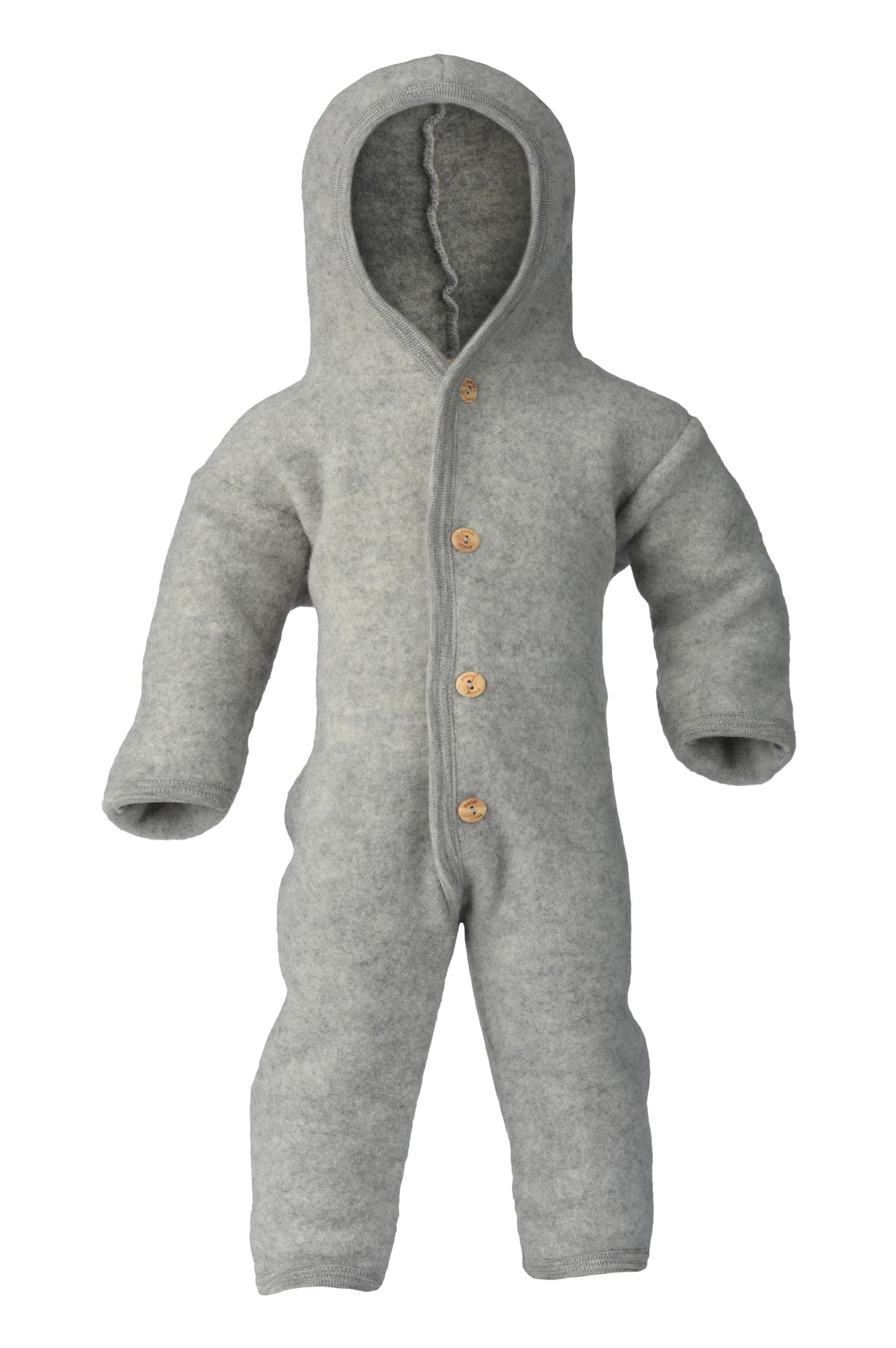 Wollfleece Overall, hellgrau