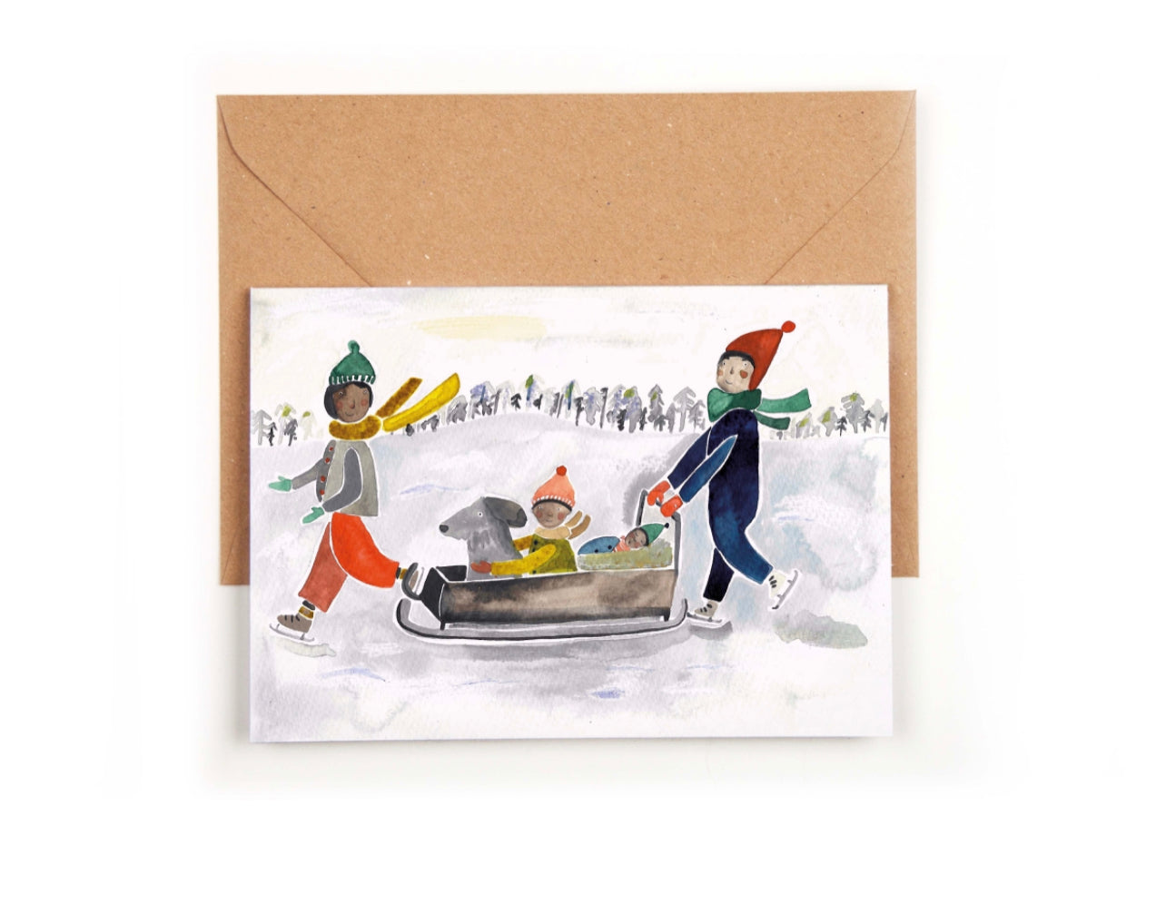 Klappkarte Snow Adventure