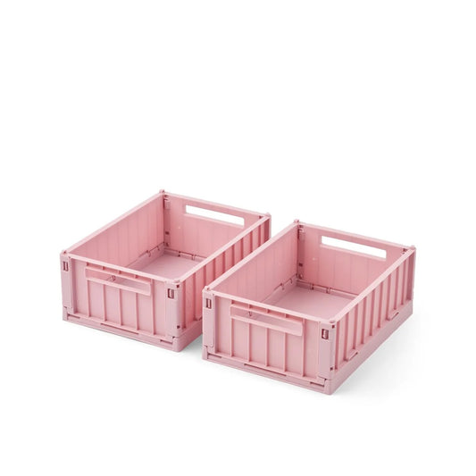Weston 2er Set Aufbewahrungsboxen rose blush