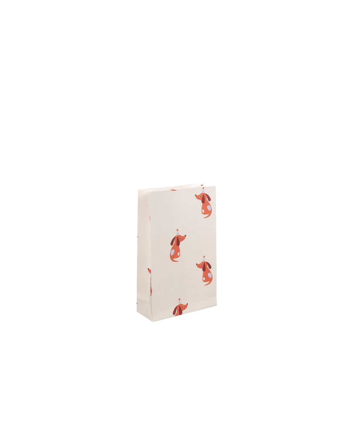 5x Beutel mit Blockboden Partyhund 24x15x6cm