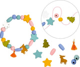 DIY-Holzperlen-Armband - Wintertiere im Weihnachtswald