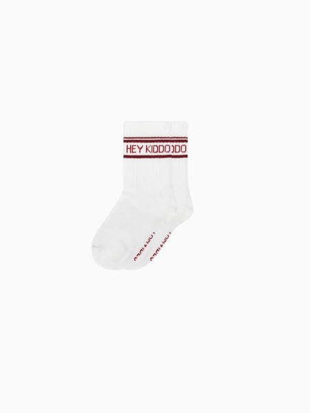 Socken „Hey Kiddo“ burgundy