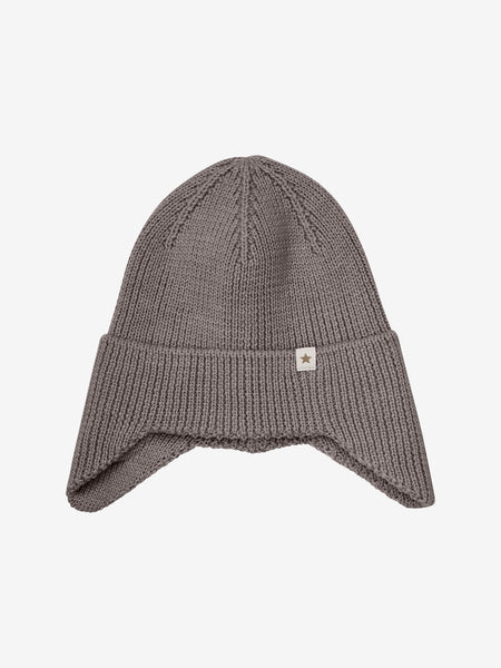 Mütze Merinowolle brown melange