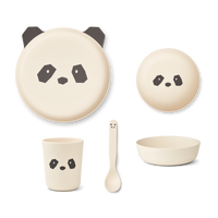 Geschirrset Brody Panda creme de la creme