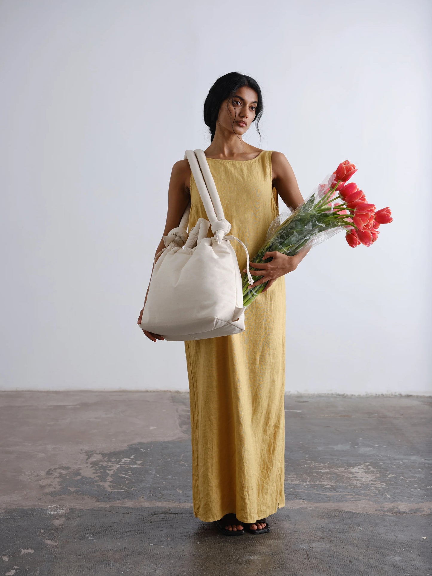 Ona Softbag: Baumwolle Ecru