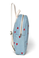 Denim Heart Mini Rucksack
