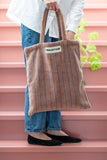 Naram Totebag camel & ultramarine