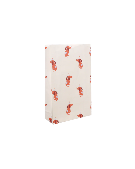 5x Beutel mit Blockboden Partyhund 24x15x6cm