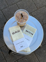 Wollsocken College Dad taupe
