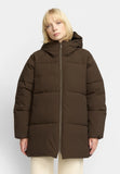 Oversize Puffer Jacke darkbrown