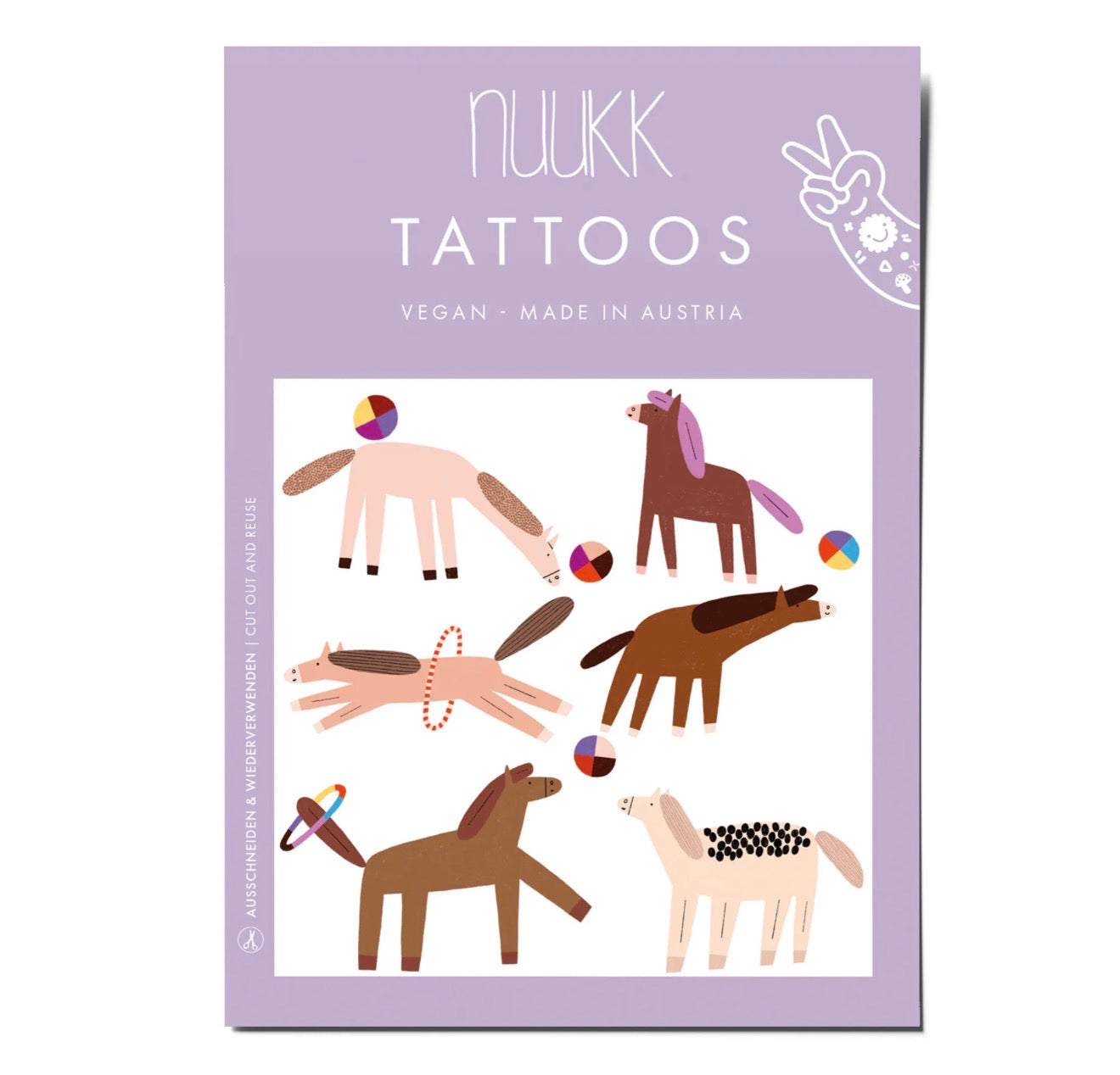 Kindertattoo Pferde