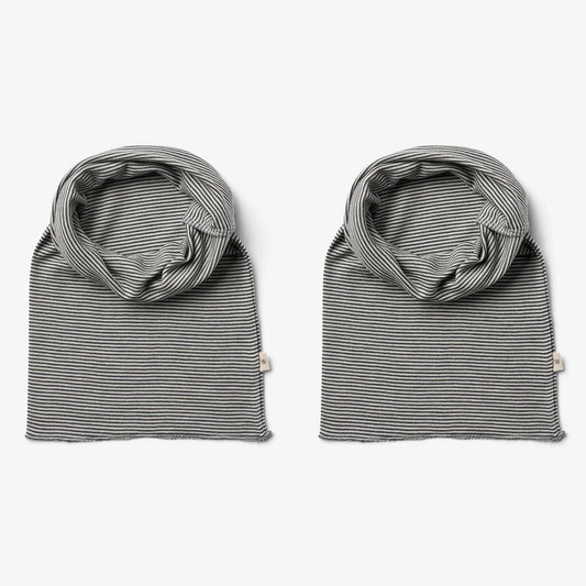 2ER-PACK WOLL SCHLAUCHTUCH navy stripe