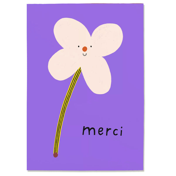 Postkarte „Merci“