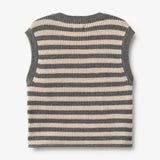 Strickweste Ruby grey stripe