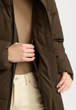 Oversize Puffer Jacke darkbrown
