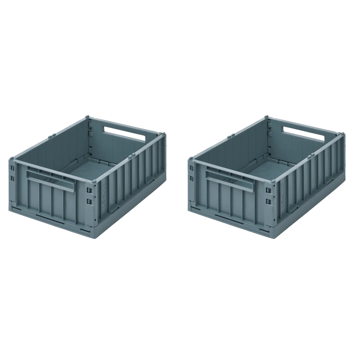 Weston 2er Set Aufbewahrungsboxen medium whale blue