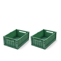 Weston 2er Set Aufbewahrungsboxen medium dusty ivy