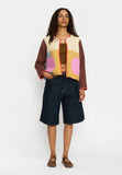 Quilted Block Jacke offwhite