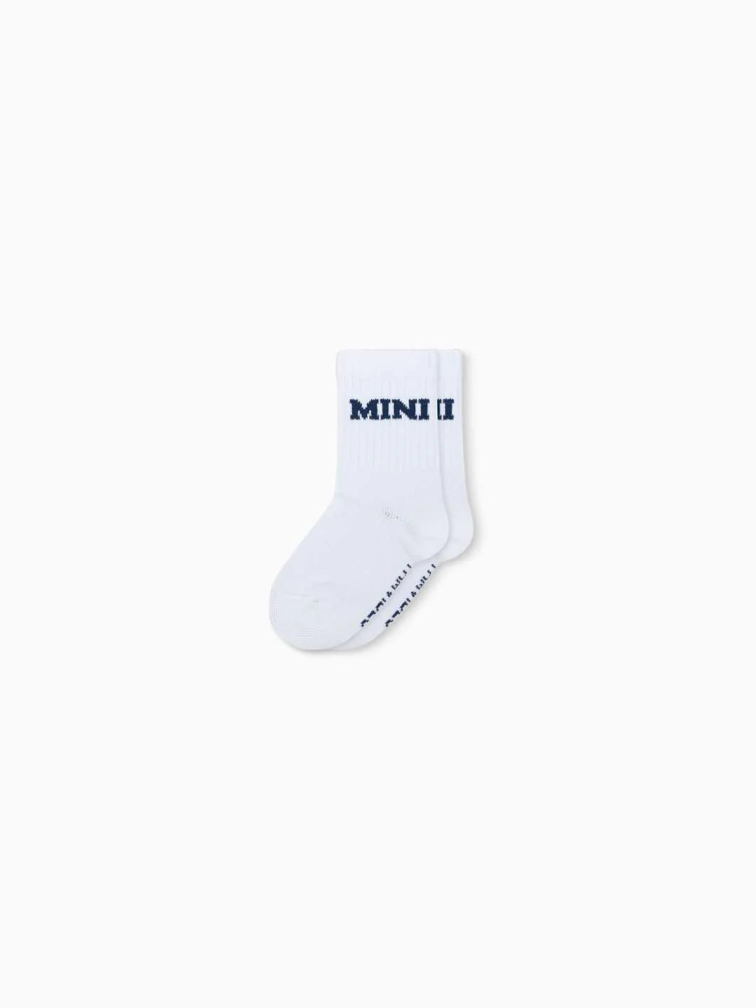 Socken College Mini weiß/blau