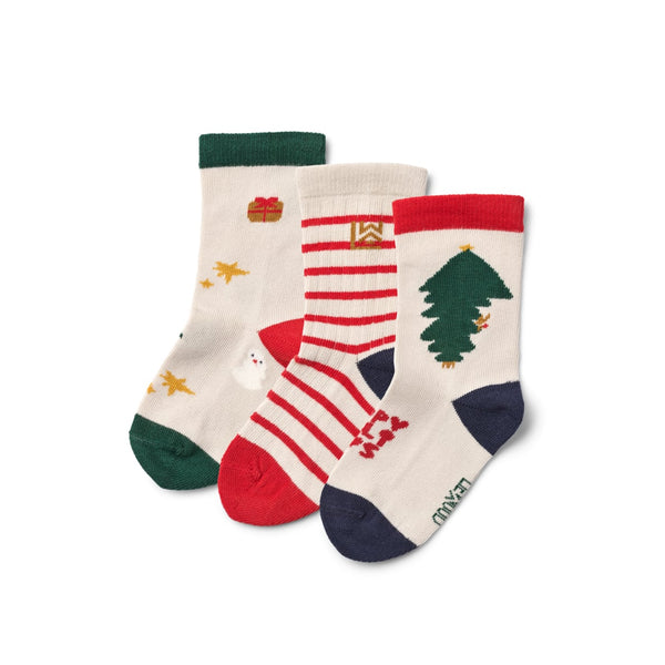 Socken Silas 3er Pack holiday/sandy