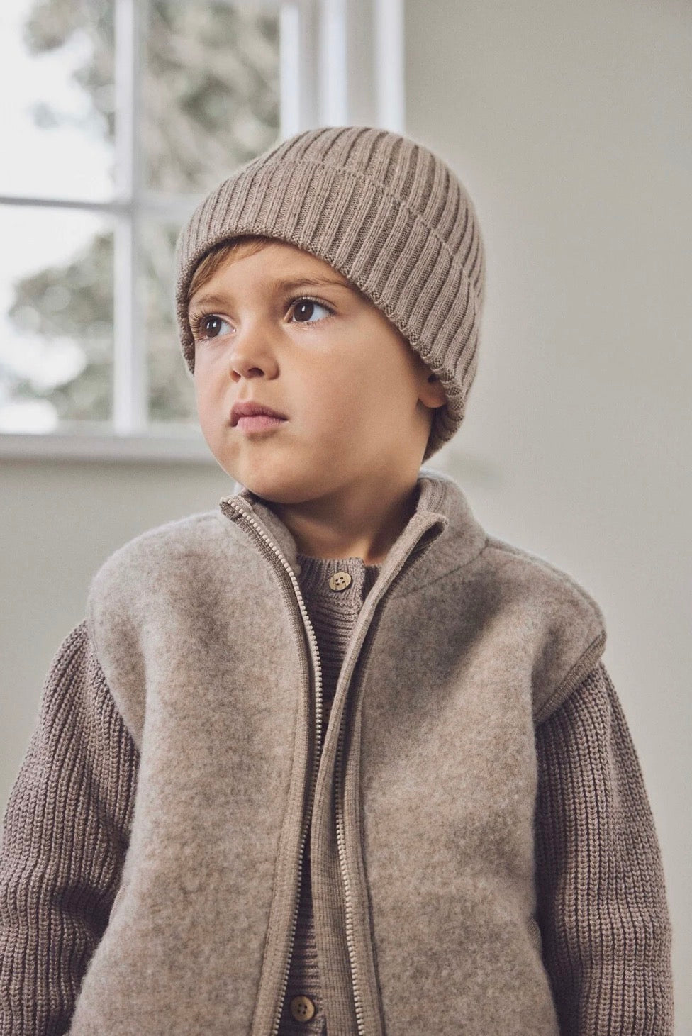 Weste Wollfleece Savannah melange