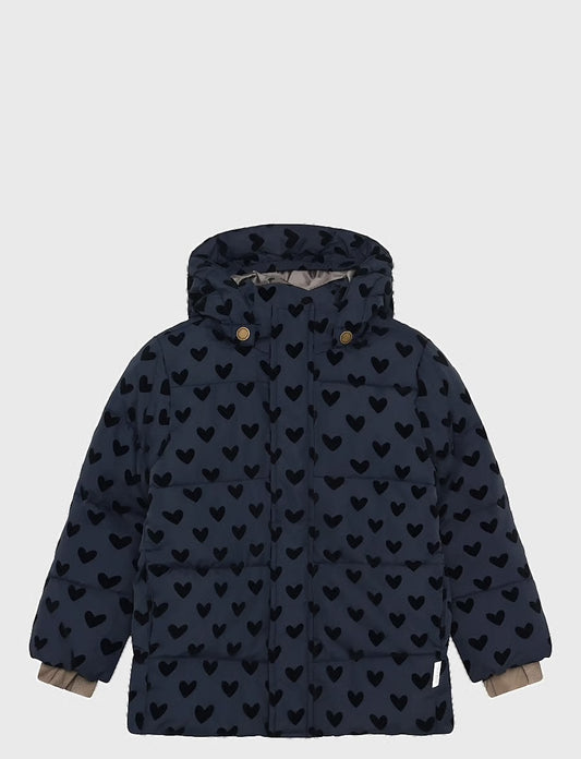 Winterjacke Flock AOP Herzen/parisian night