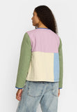 Quilted Block Jacke lightpurple