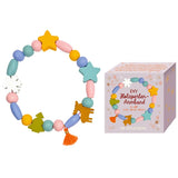 DIY-Holzperlen-Armband - Wintertiere im Weihnachtswald