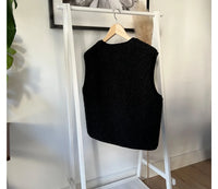 Ultralight Weste Wolle schwarz