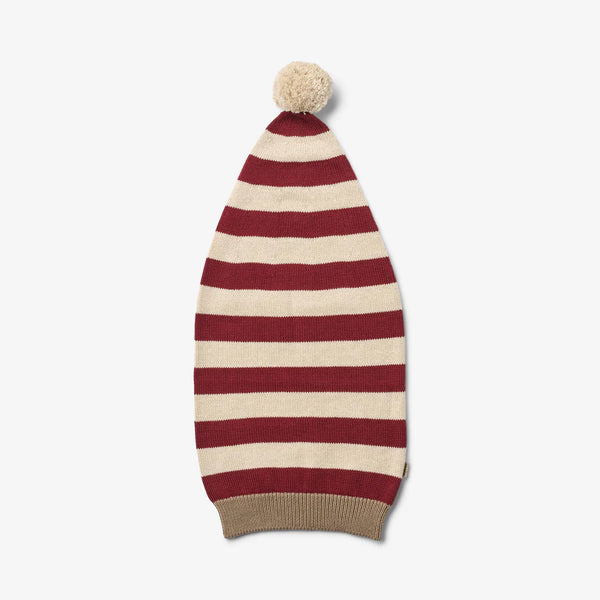 Gestrickte Weihnachtsmütze