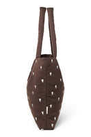 Der Klassiker Mom Bag puffy Hearts brown