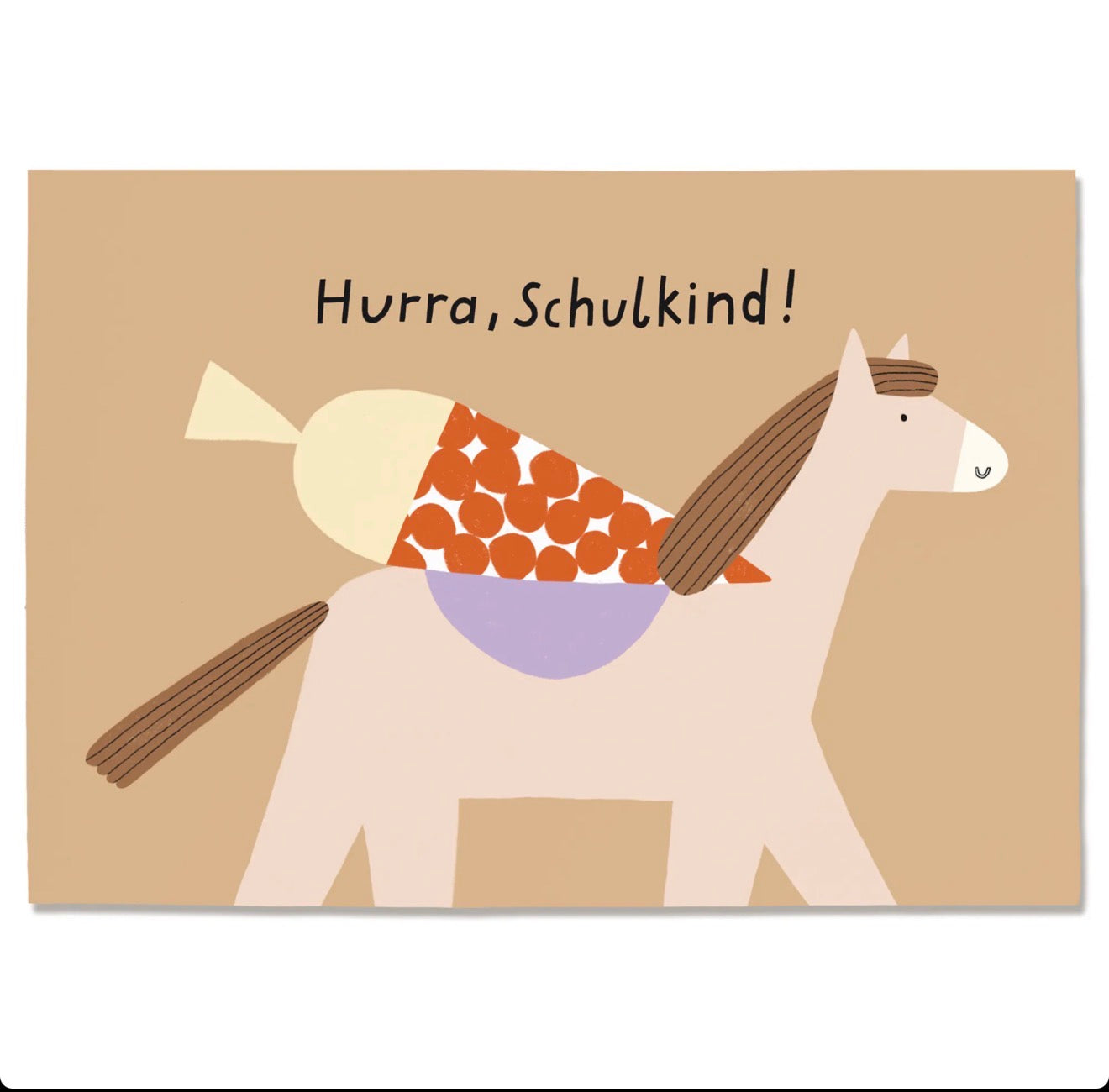Postkarte „Hurra Schulkind“
