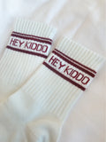 Socken „Hey Kiddo“ burgundy