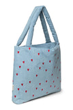 Der Klassiker Mom Bag Denim Hearts