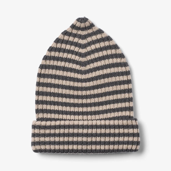 BEANIE MÜTZE charocal melange