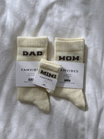 Wollsocken College Dad taupe
