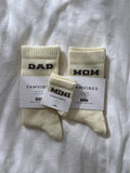 Wollsocken College Dad taupe
