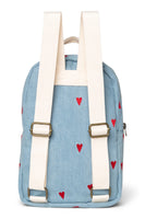 Denim Heart Mini Rucksack
