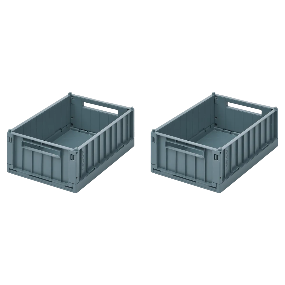 Weston 2er Set Aufbewahrungsboxen small whale blue