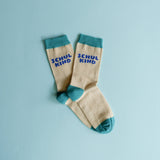Schulkind-Socken / blau: Größe 31–34