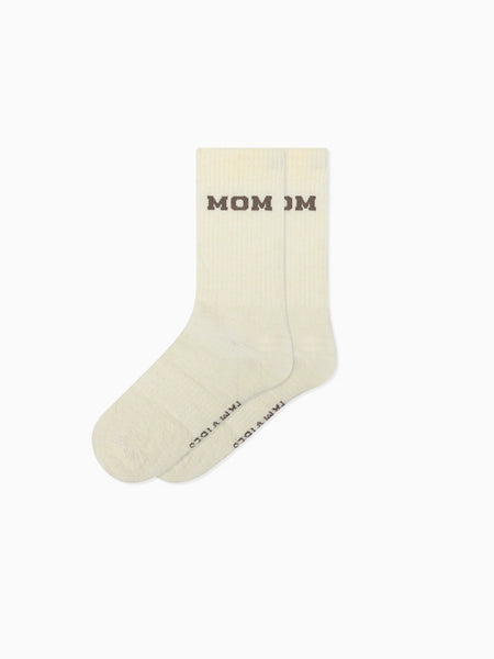 Wollsocken College Mom taupe