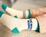 Schulkind-Socken / blau: Größe 31–34