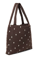 Der Klassiker Mom Bag puffy Hearts brown